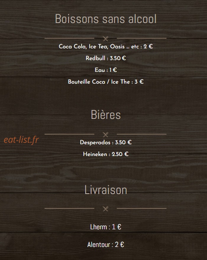 Pipa pizza — carte page 4