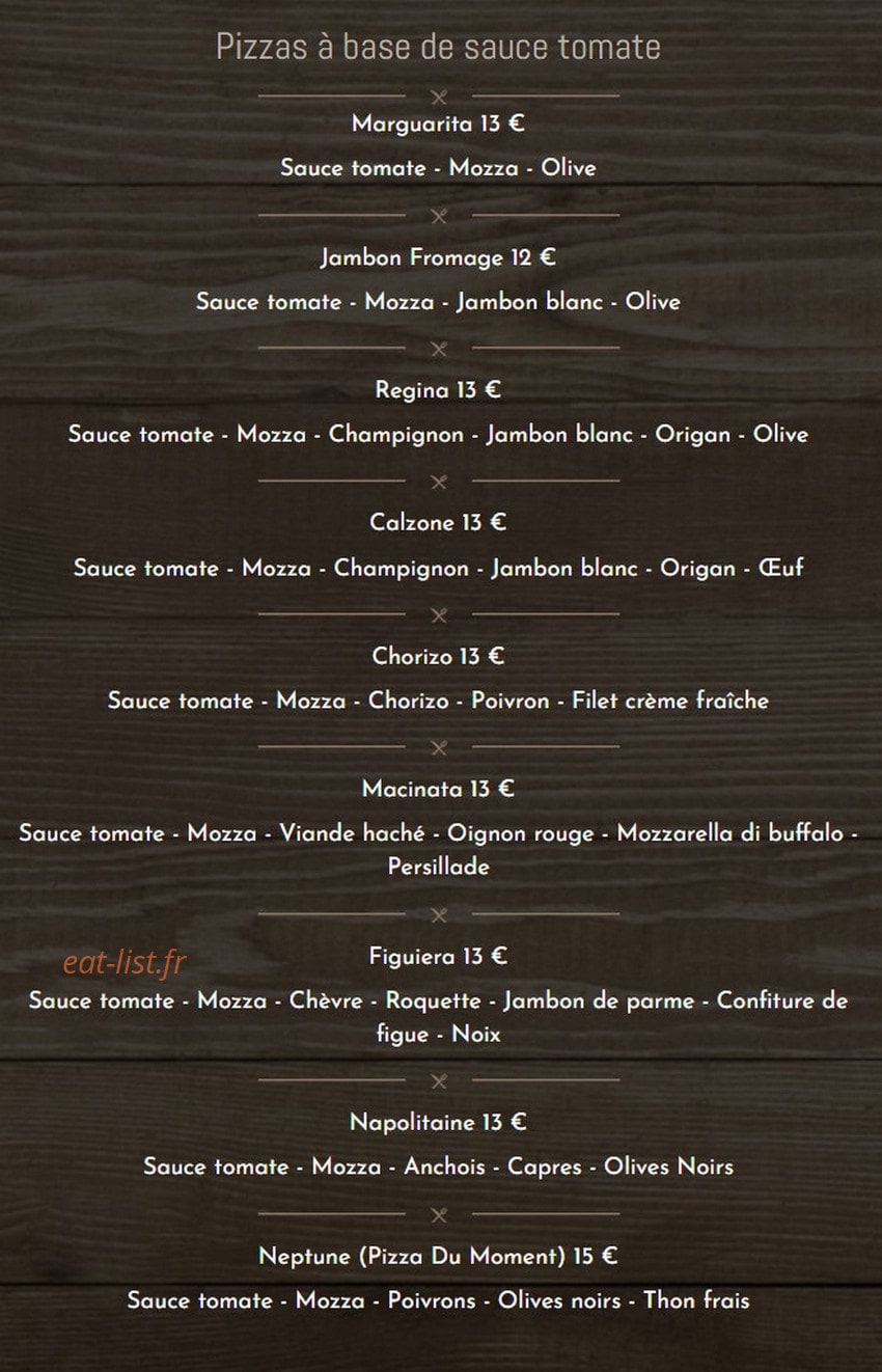 Pipa pizza — carte page 3