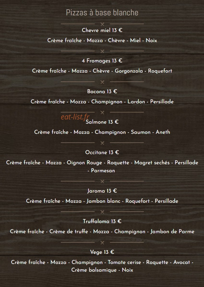 Pipa pizza — carte page 2