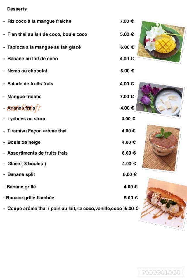 Arôme Thai — carte page 6