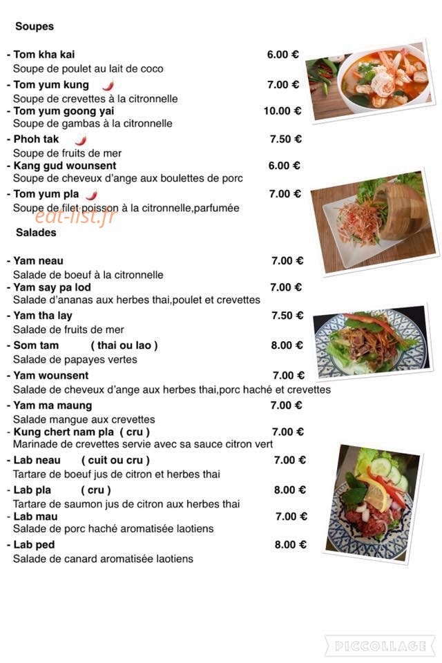 Arôme Thai — carte page 11