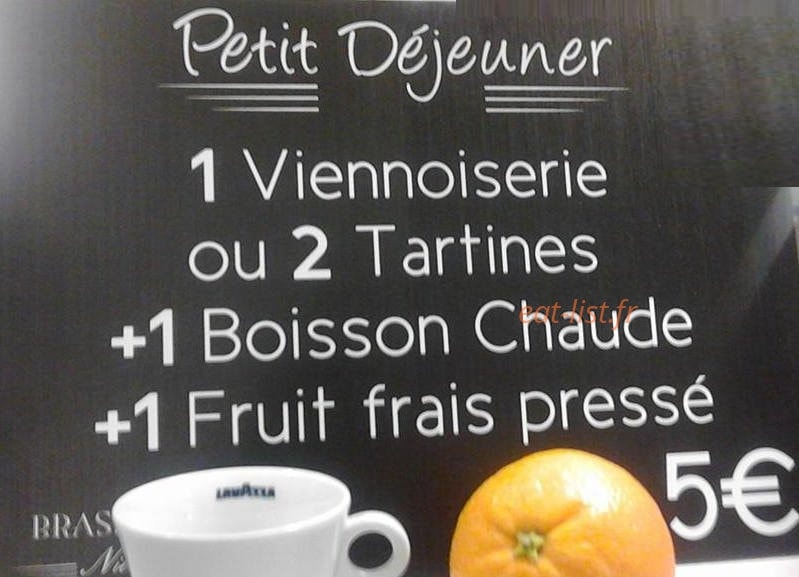 Brasserie Niel — carte page 1