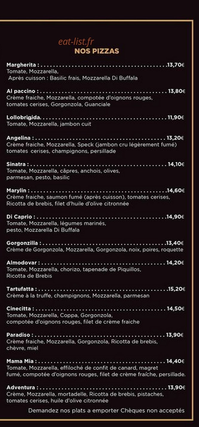 Cinecitta — carte page 3