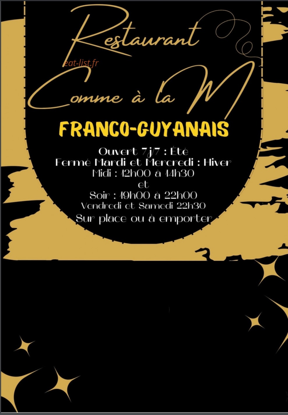 Comme a la M — carte page 1