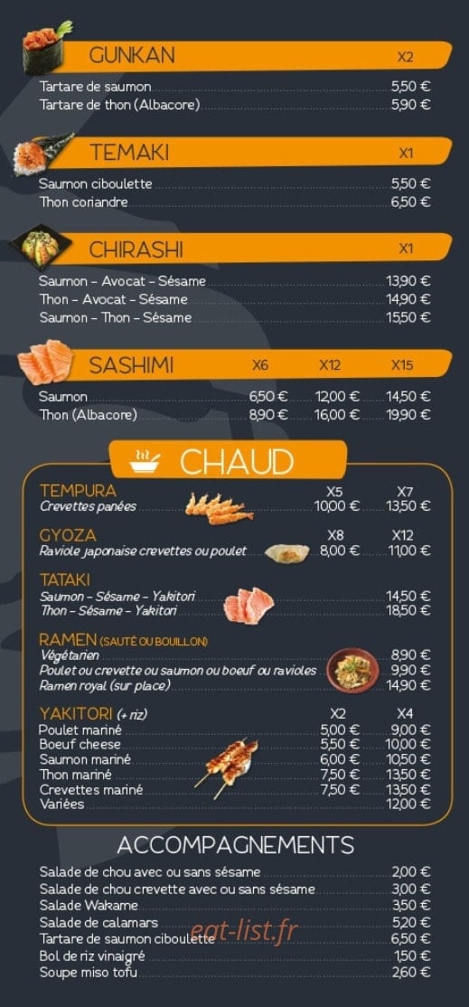 Icki Sushi — carte page 3
