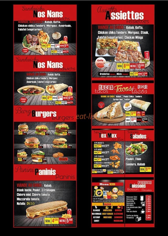 Istanbul Grillades — carte page 1