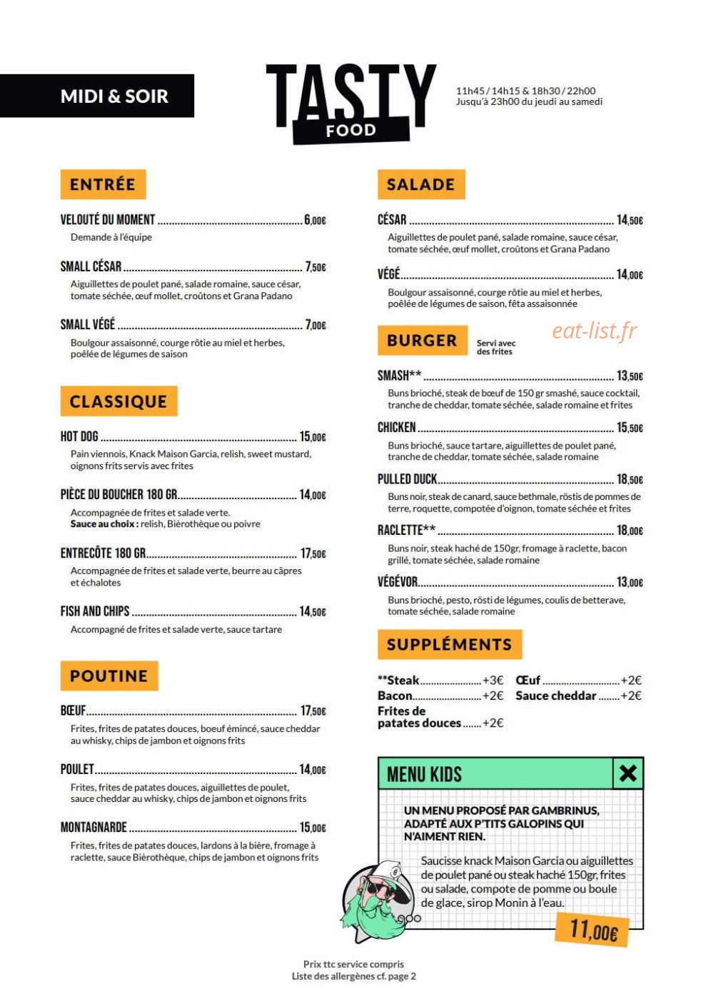 La Bièrothèque — carte page 2
