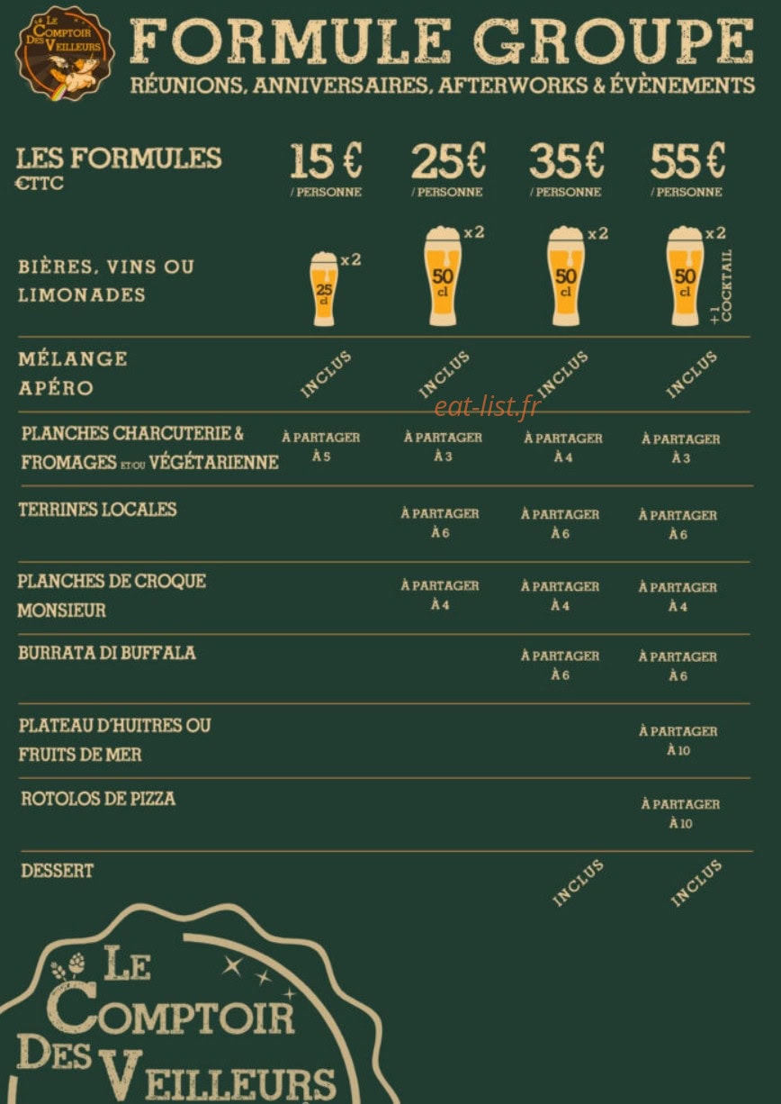 Le Comptoir des Veilleurs — carte page 2