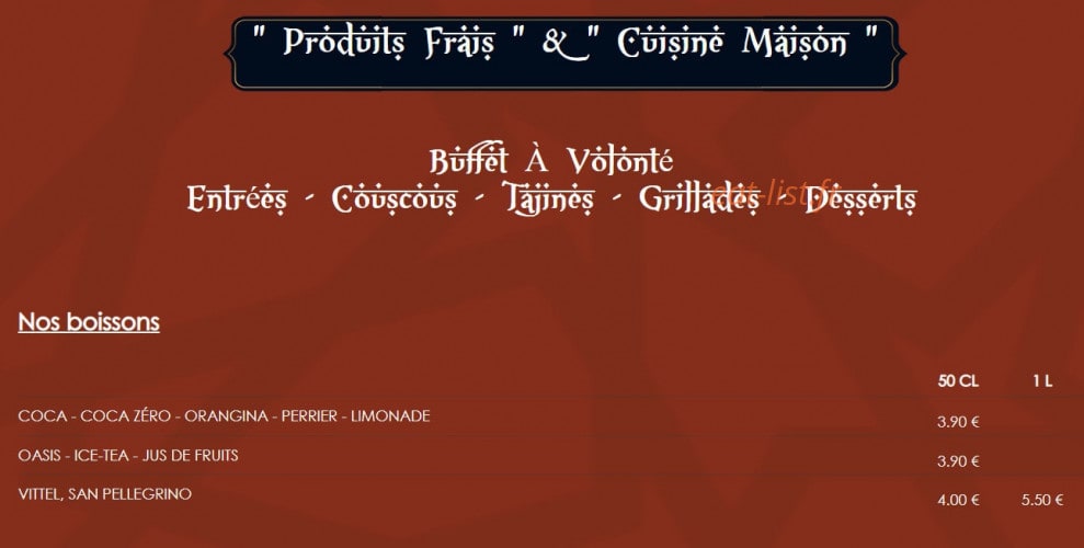 Le Riyad — carte page 1