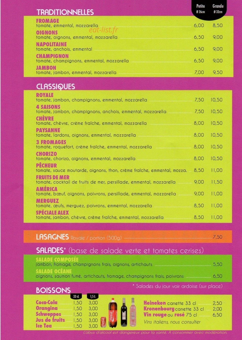 Pizza Rello — carte page 2