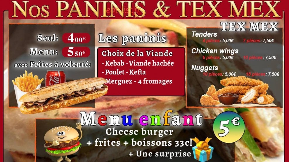 Tacos gratiné — carte page 5