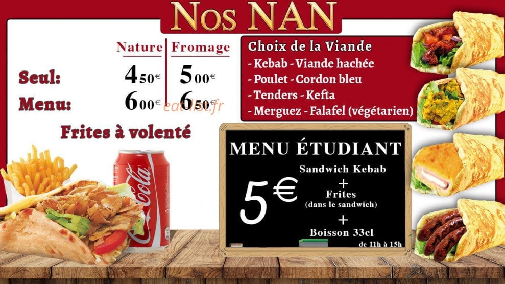 Tacos gratiné — carte page 3