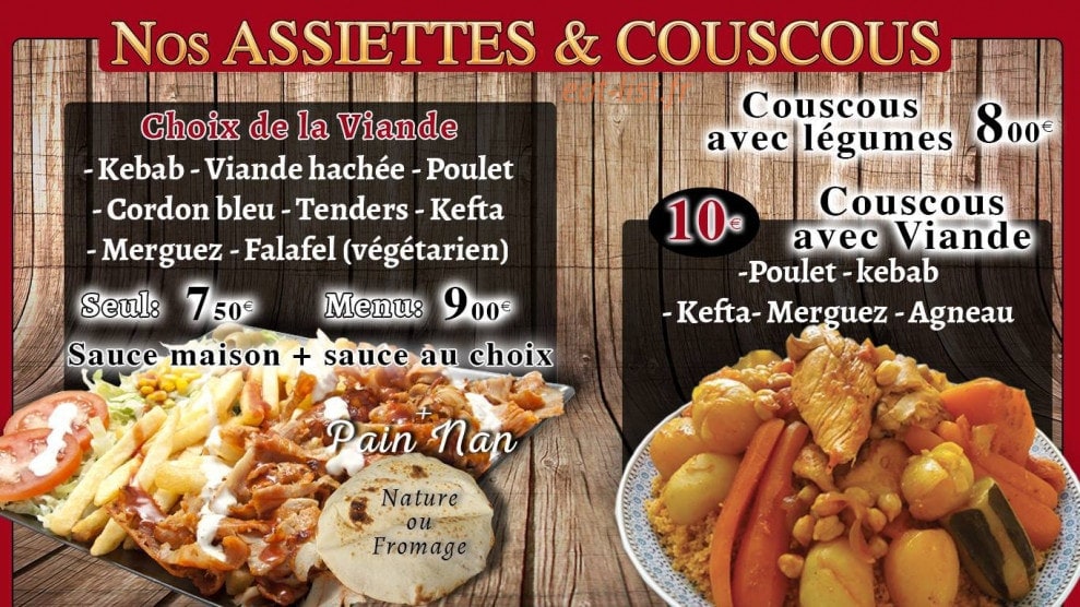 Tacos gratiné — carte page 7