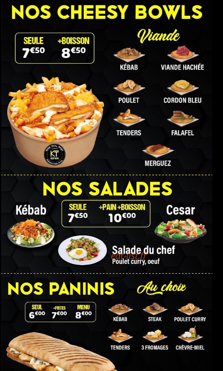 Klub tacos — carte page 4