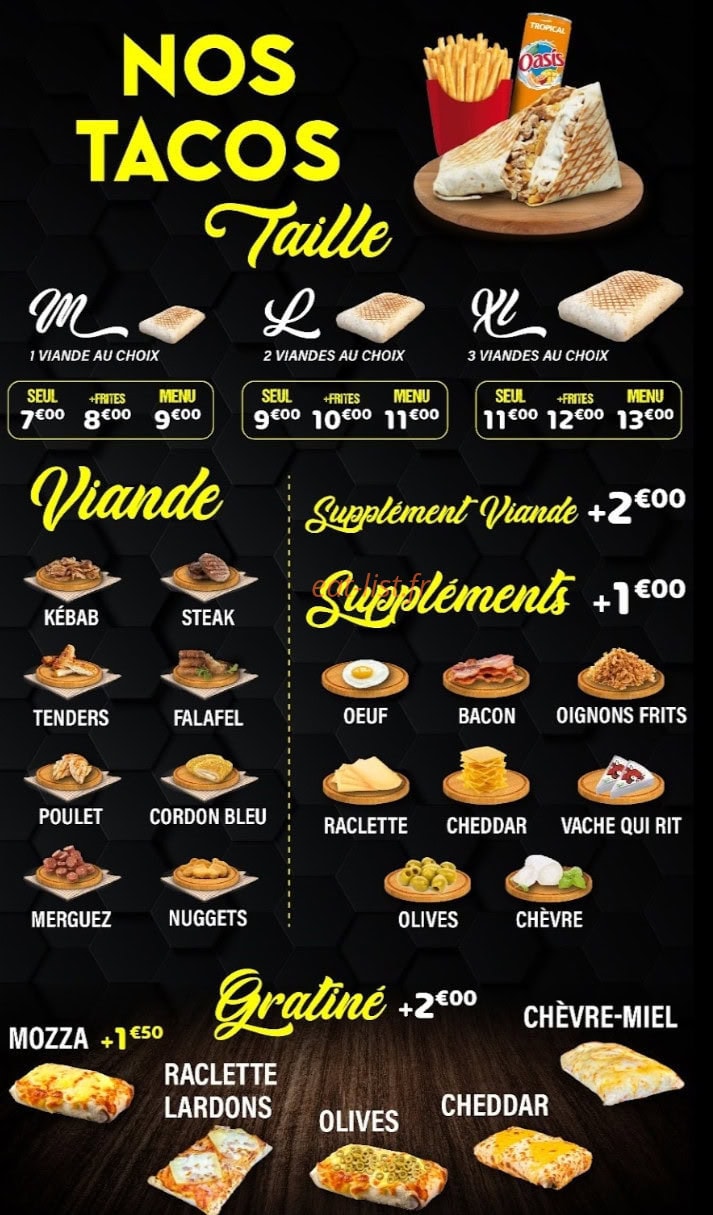 Klub tacos — carte page 6