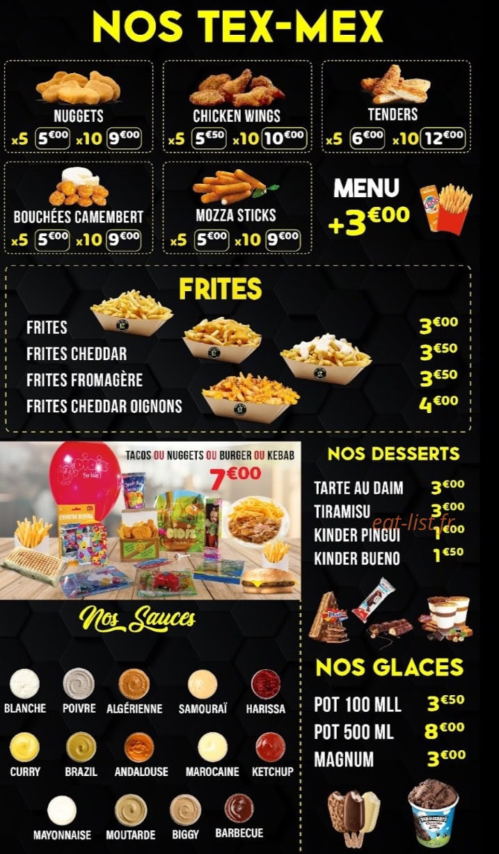 Klub tacos — carte page 8