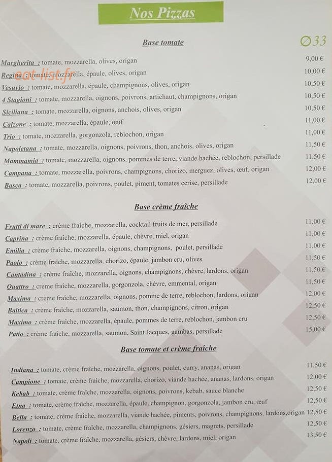 Le Patio — carte page 2