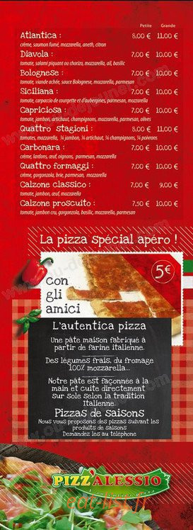 Pizz Alessio — carte page 3