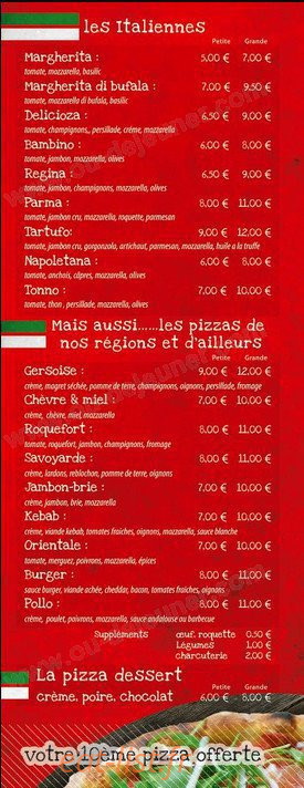 Pizz Alessio — carte page 2
