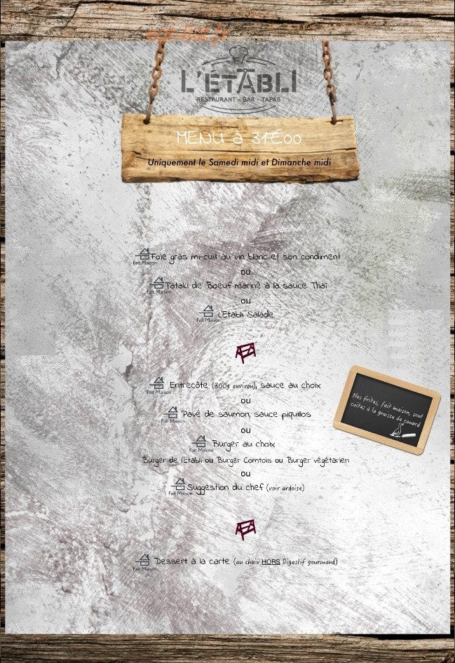 L'Etabli — carte page 6