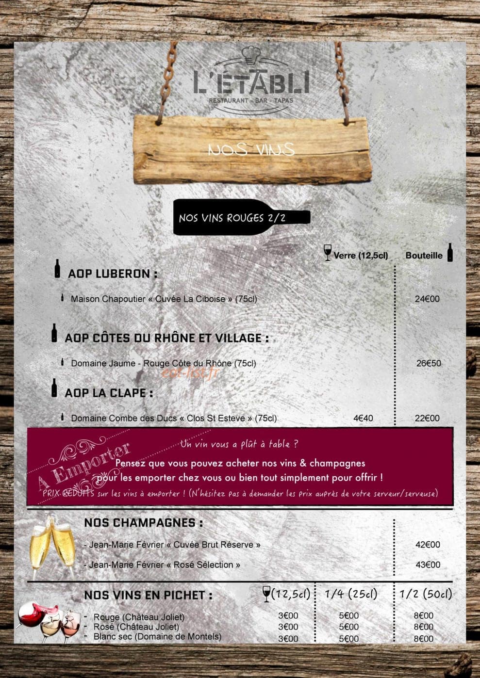 L'Etabli — carte page 11