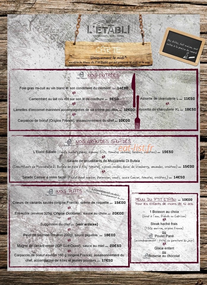 L'Etabli — carte page 2