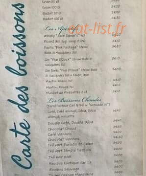Les Sens Ciel — carte page 4
