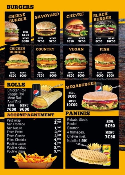 Villa tacos burger — carte page 3