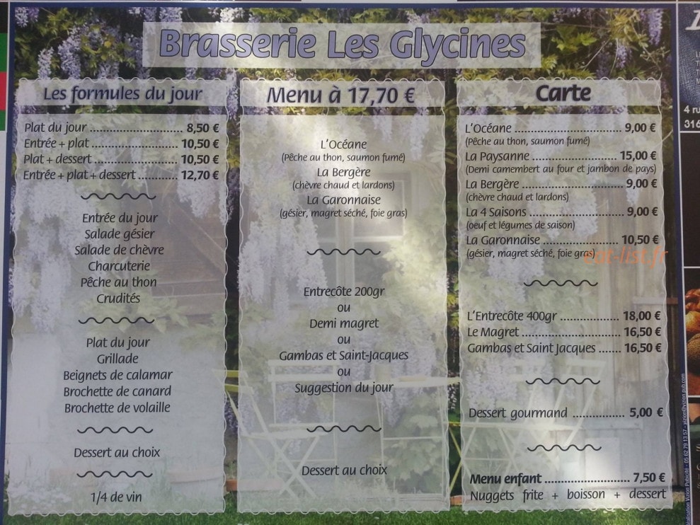 Les glycines — carte page 3