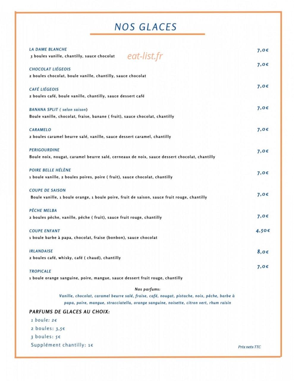 pizzeria AU TELO — carte page 3