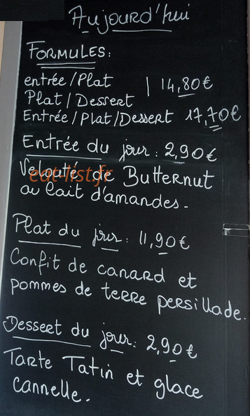 Carte et menu de Chez Nelly et Suzy à Saint Orens de Gameville — page 1
