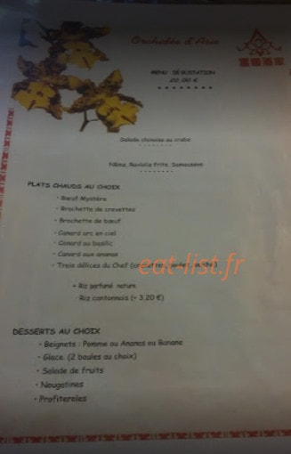 Orchidée d'Asie — carte page 1