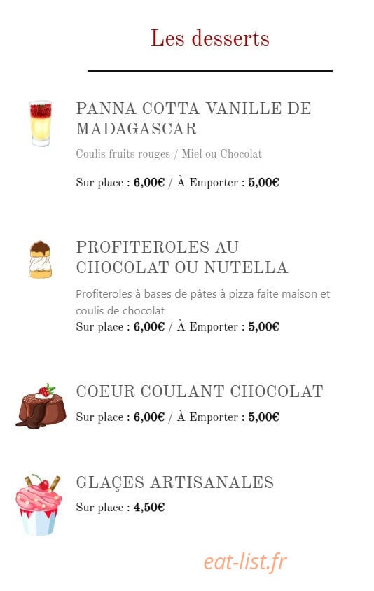 Pizzas Massima — carte page 5
