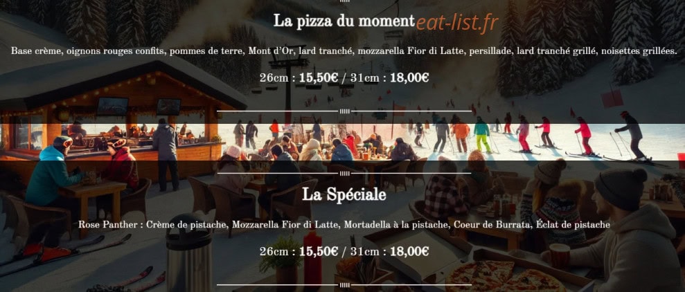 Pizzas Massima — carte page 4