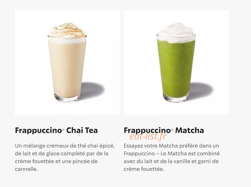 Starbucks Coffee — carte page 26