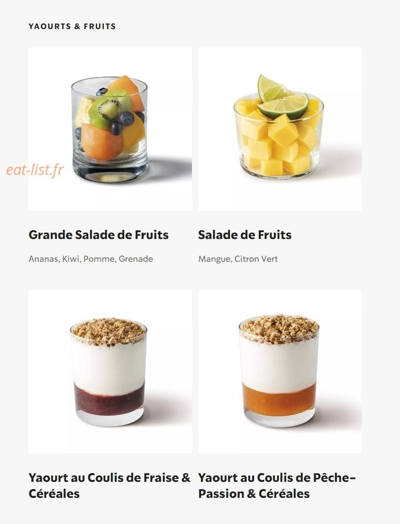 Starbucks Coffee — carte page 11