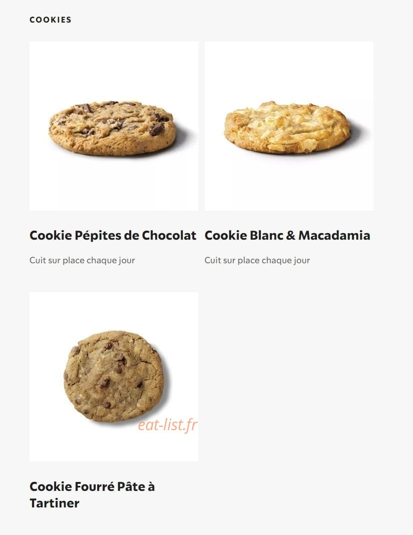 Starbucks Coffee — carte page 4