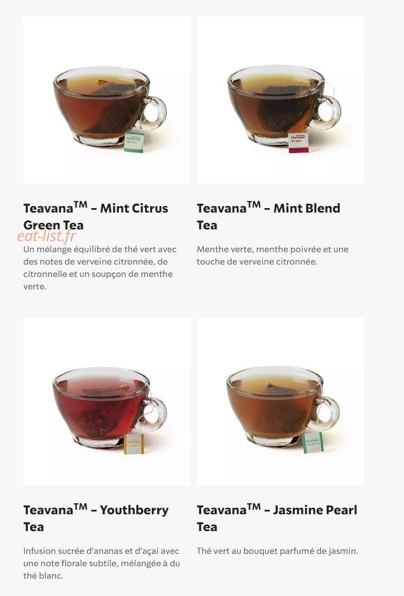 Starbucks Coffee — carte page 30