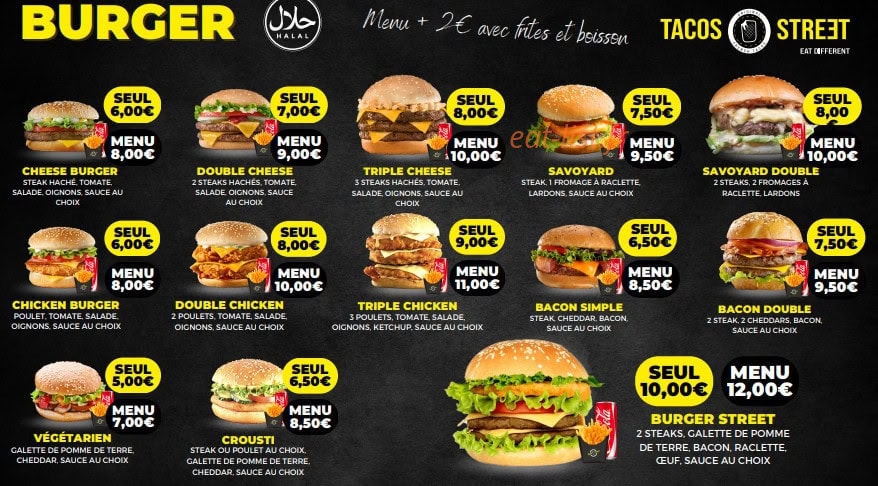 Tacos Streət — carte page 2