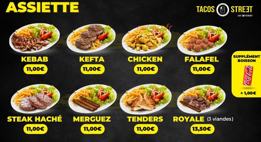 Tacos Streət — carte page 1