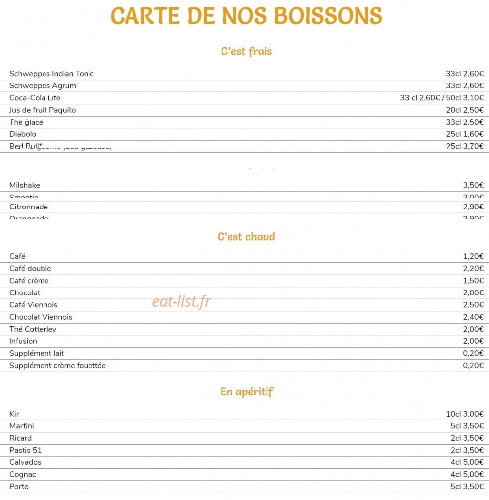 Le Bistrot du Marché — carte page 3