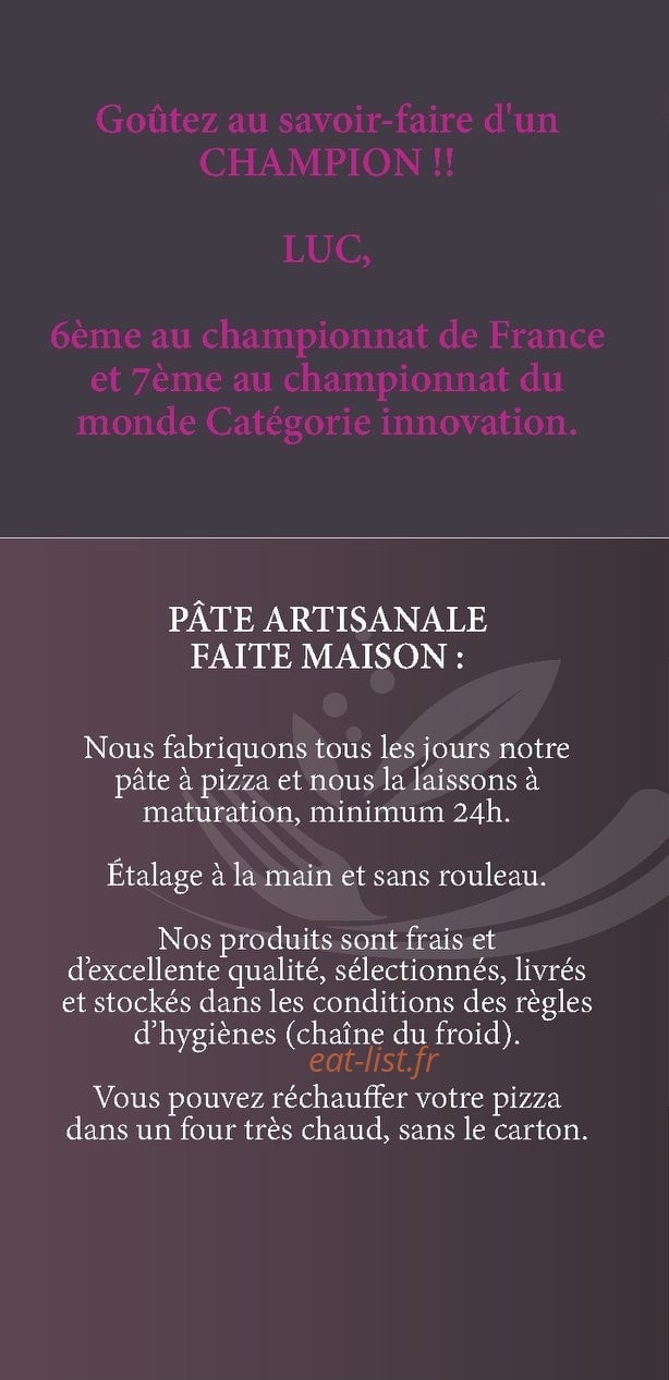Carte et menu de La Promenade du Pacri à Buzet sur Tarn — Informations