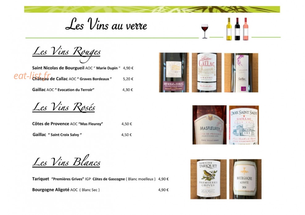 Bambou et Saveurs — carte page 6