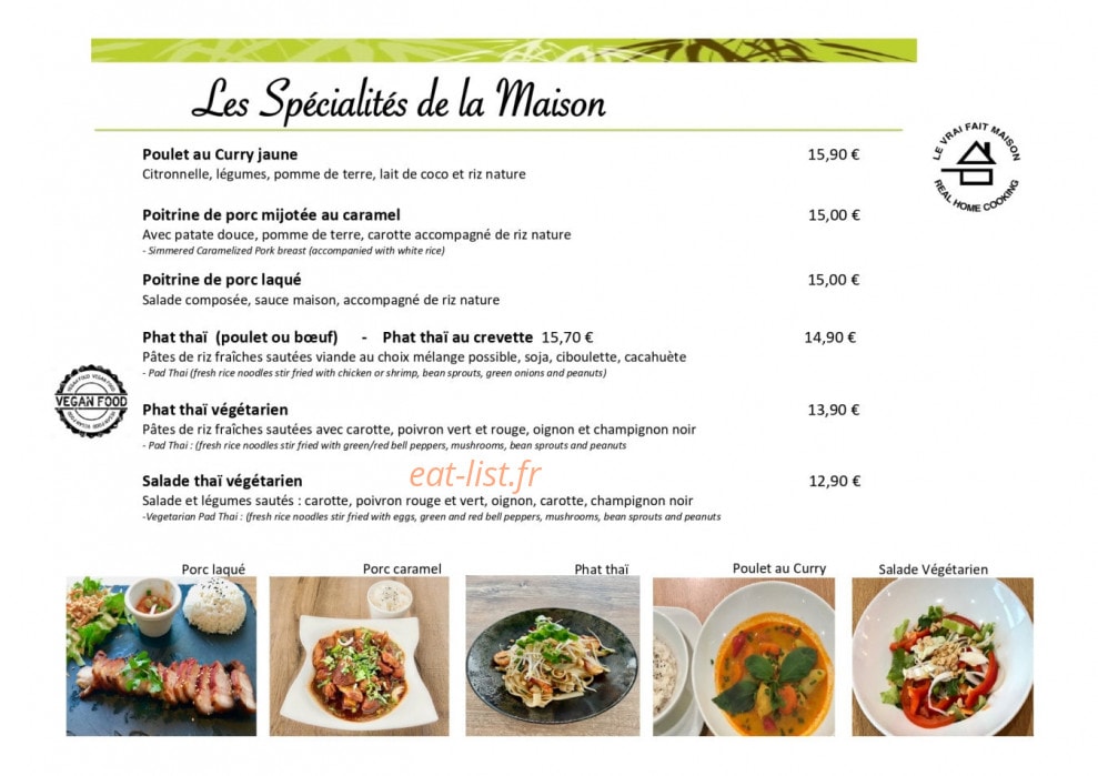 Bambou et Saveurs — carte page 3