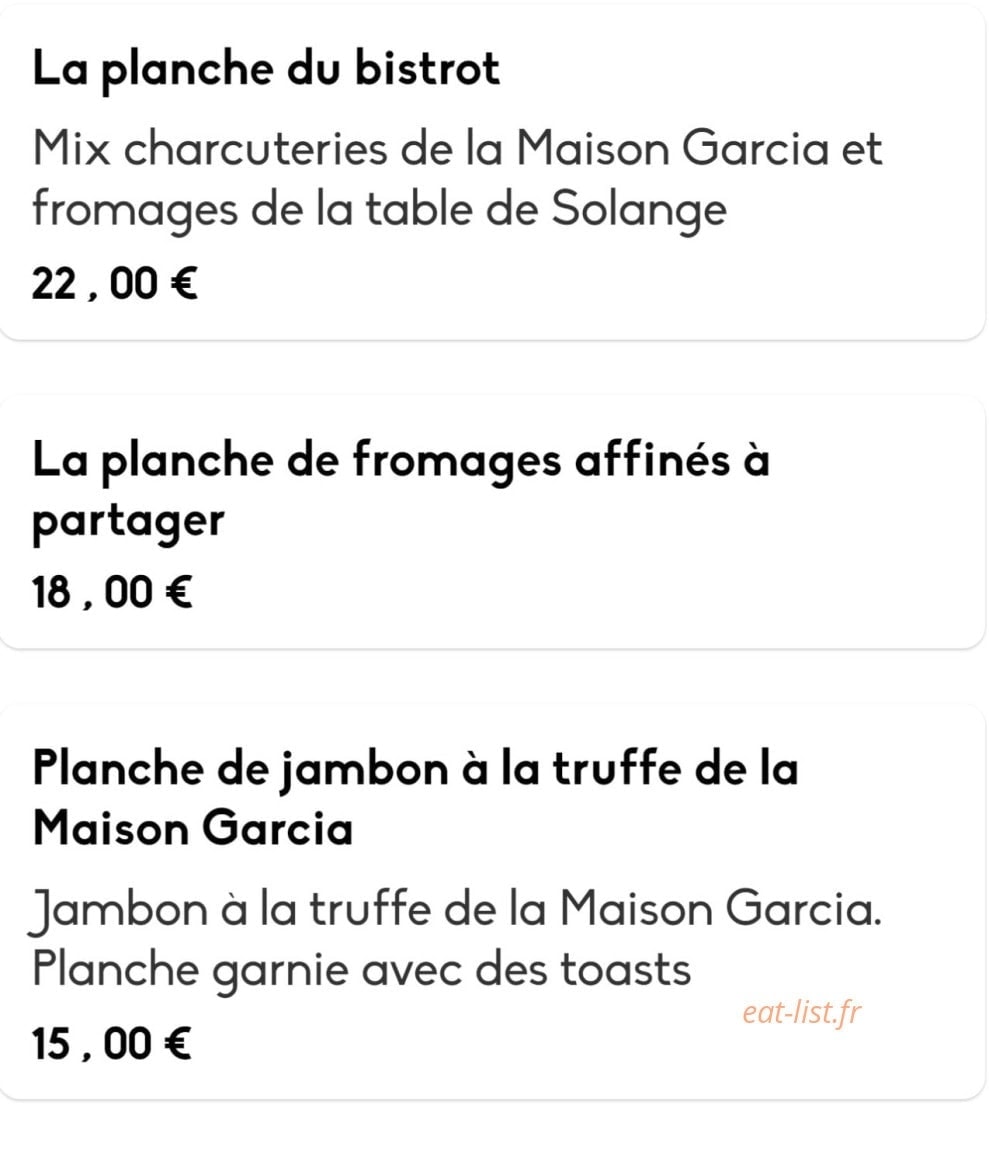 Bistrot & Compagnie — carte page 6