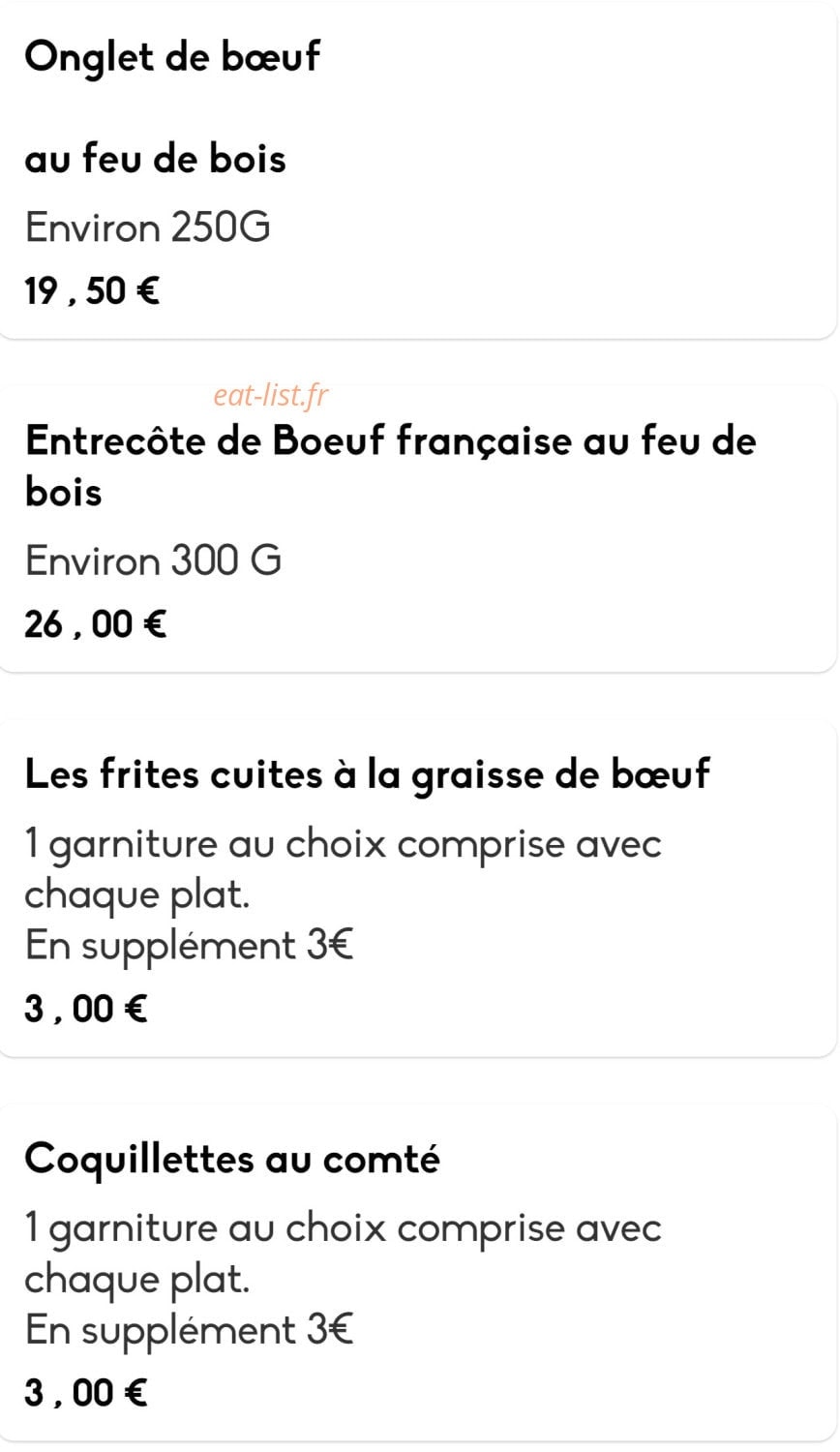 Bistrot & Compagnie — carte page 10