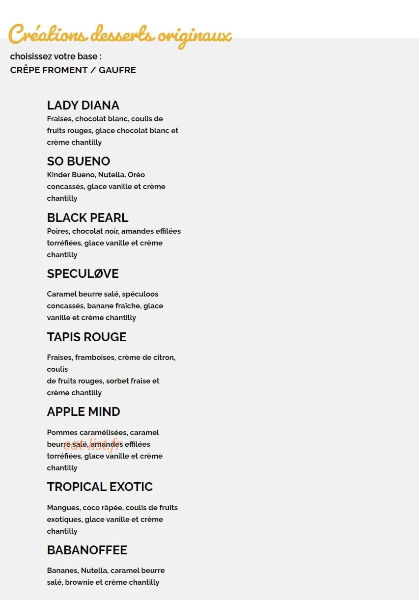 Crêpe Touch — carte page 6