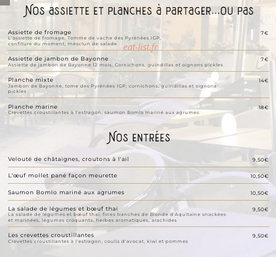 L'Aléa Table — carte page 2