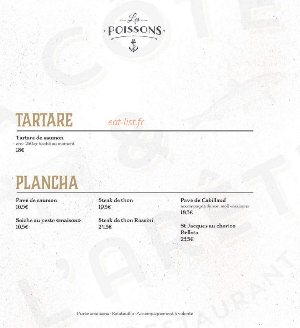 La Côte & l'Arête — carte page 6