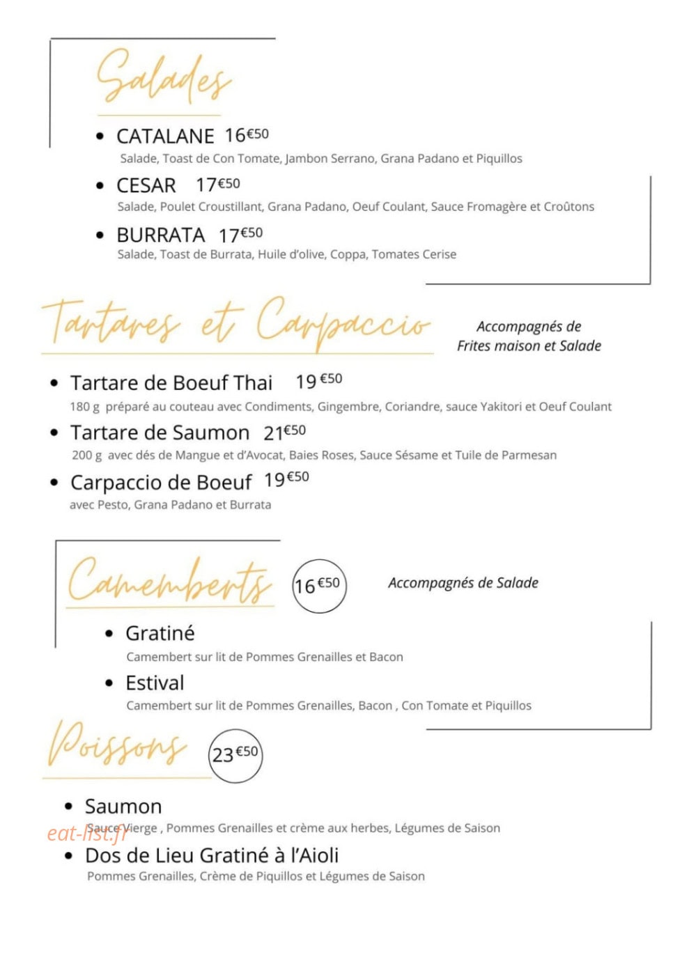 La Terrasse — carte page 2